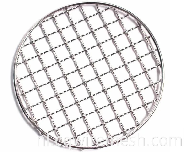 Superieure hoogwaardige roestvrijstalen BBQ Grill Net barbecue grill gekrompen draadgaasnas